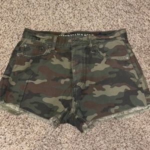 camo jean shorts